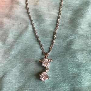 Stamped 925 Silver Delicate Angel Wing Pendant Necklace